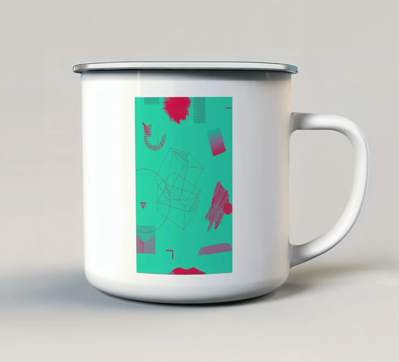 Objects 10 mug en émail de Andreas Jarner