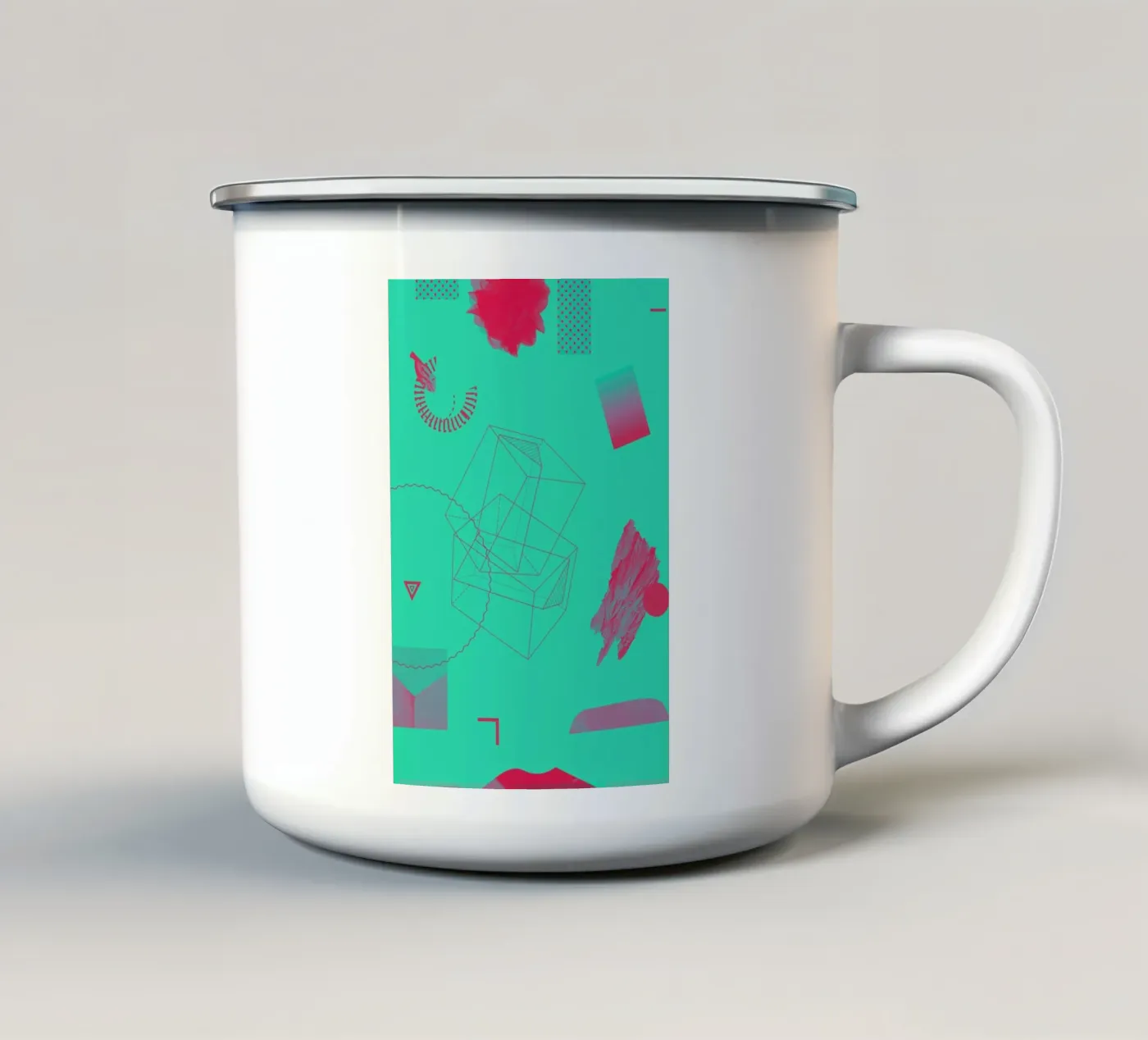 Objects 10 enamel mug by Andreas Jarner