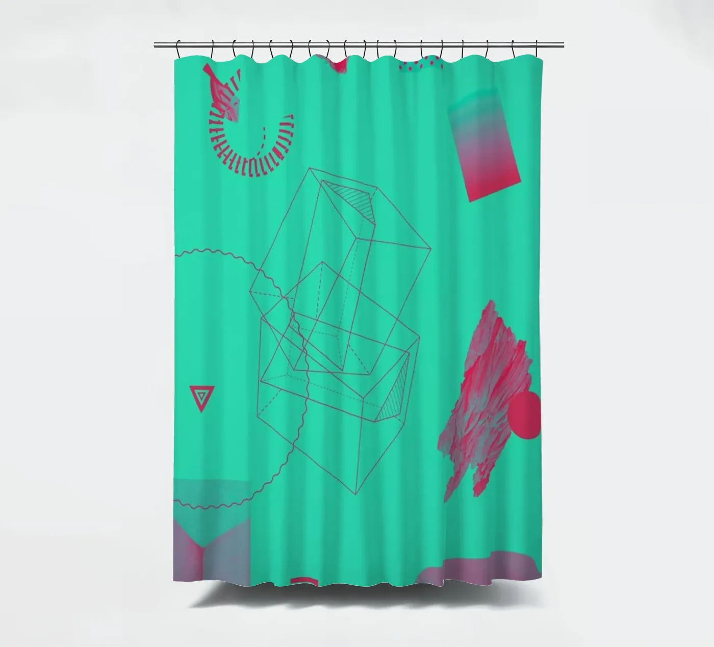 Objects 10 douchegordijn van Andreas Jarner