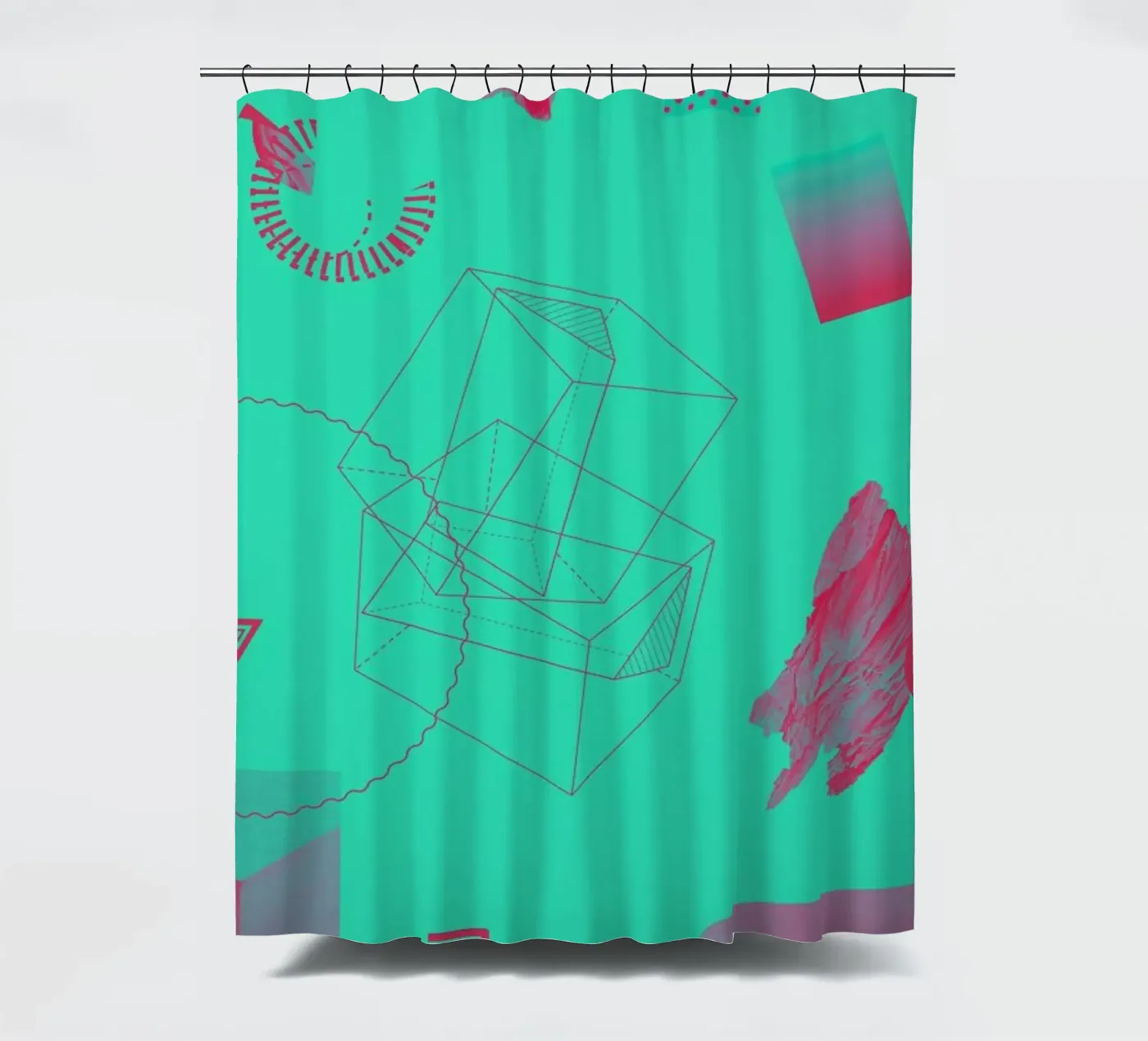 Objects 10 douchegordijn van Andreas Jarner