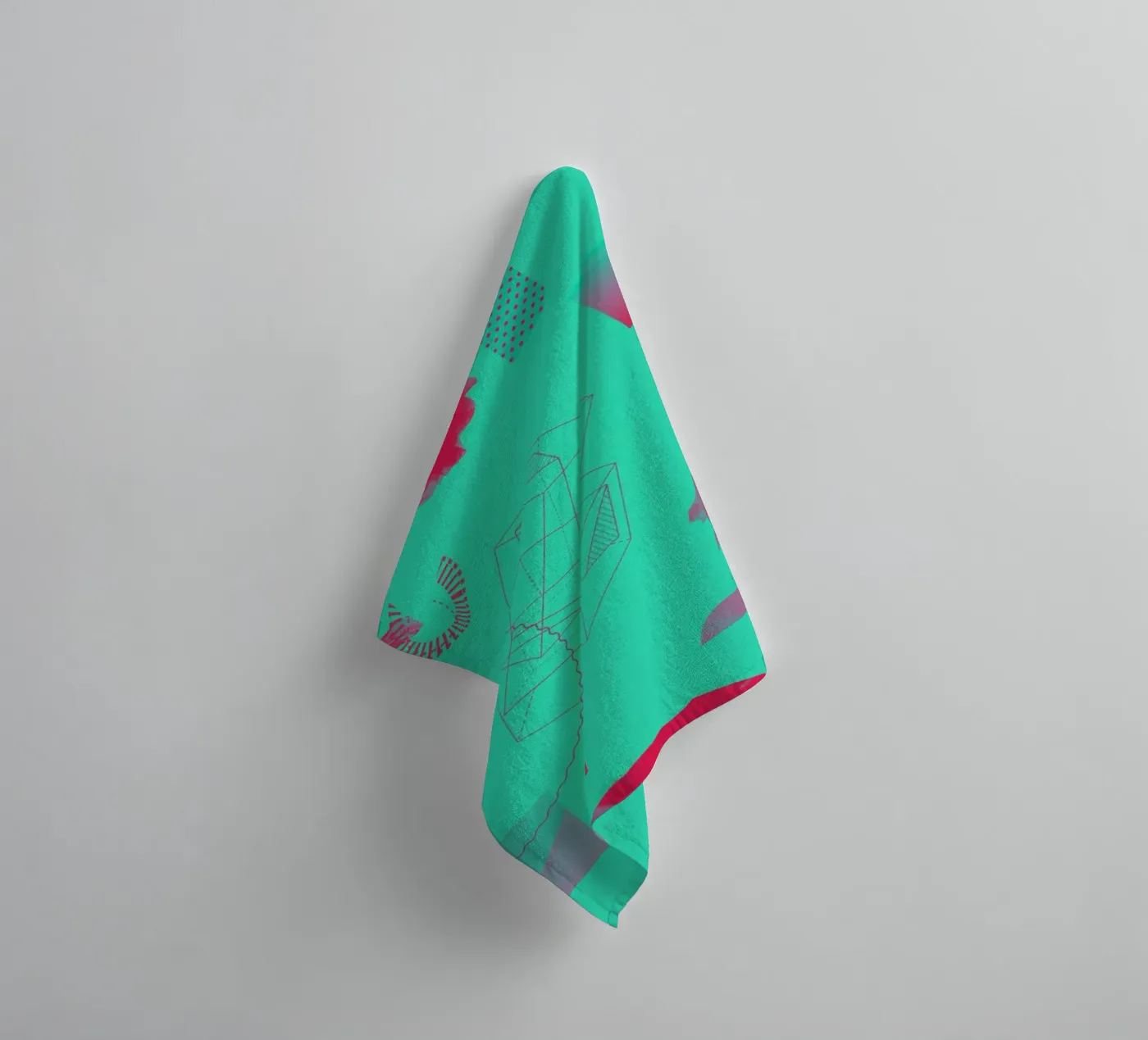 Objects 10 badhanddoek van Andreas Jarner