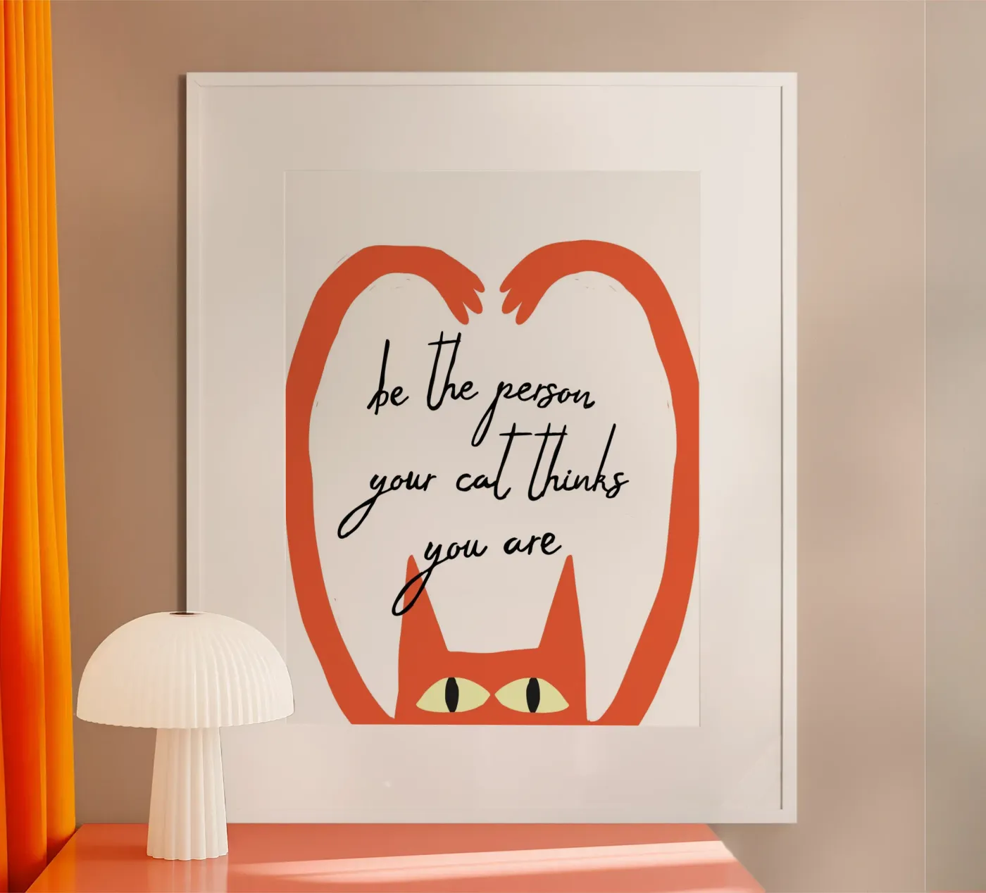 cat thinking poster de fummelhummel