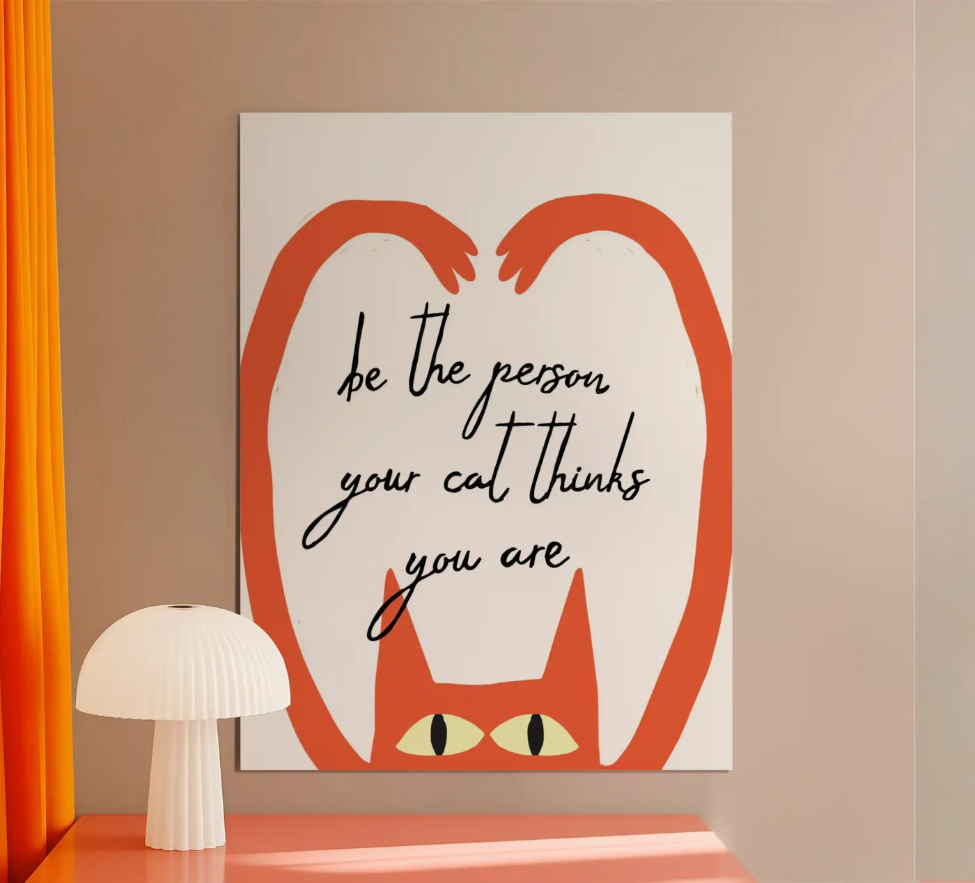cat thinking poster de fummelhummel