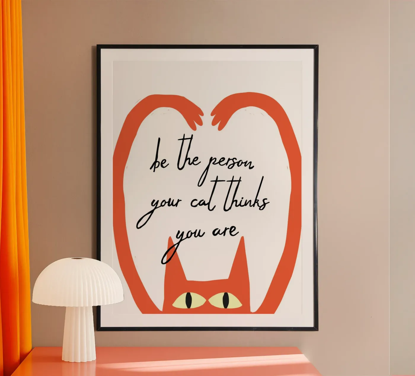 cat thinking poster de fummelhummel