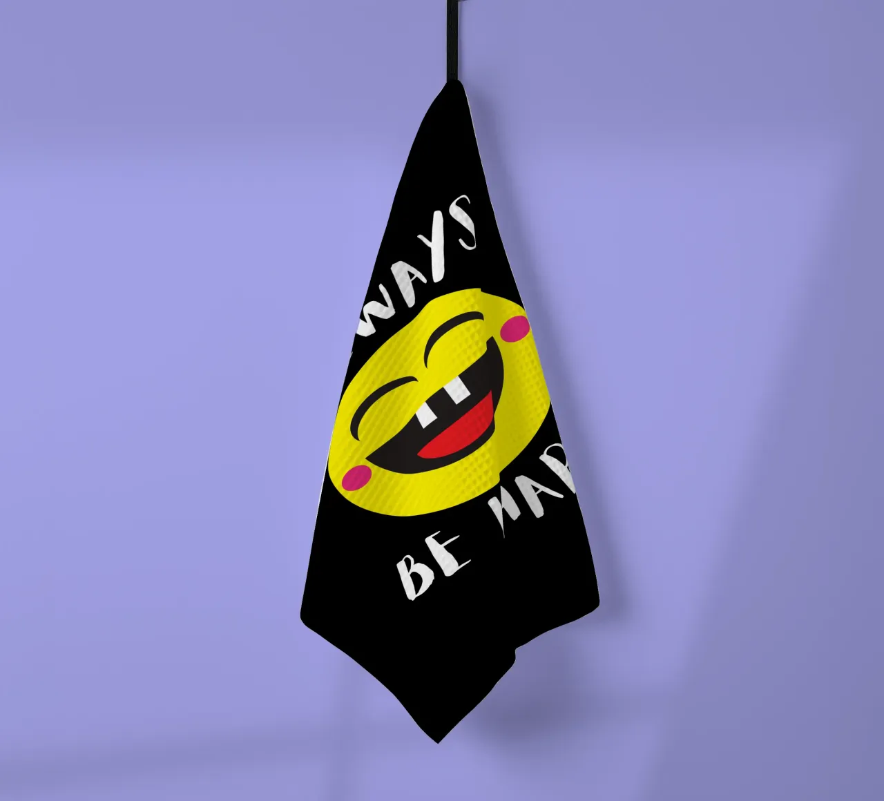 Always be happy canovaccio da cucina da happieeagle
