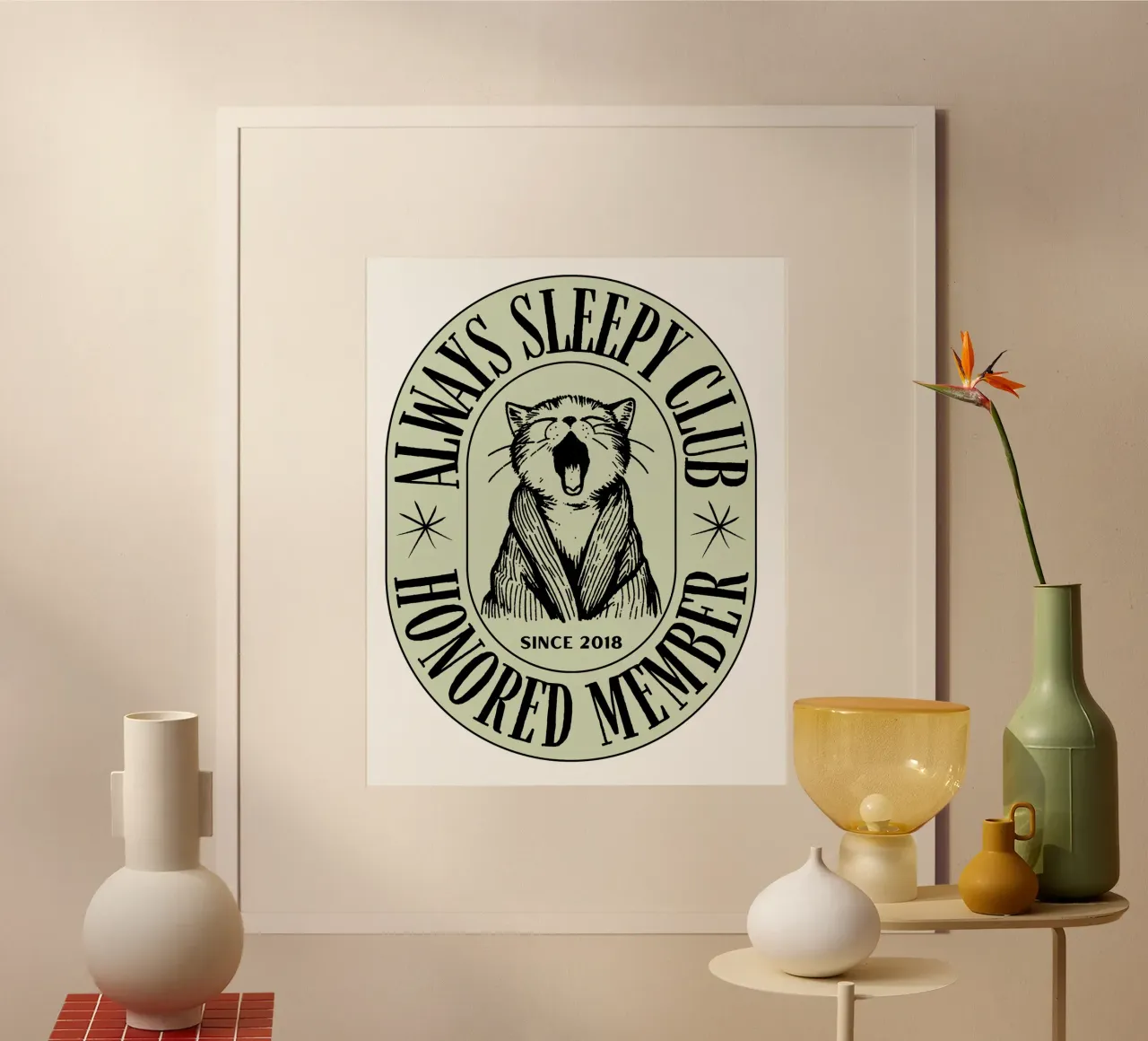 ALWAYS SLEEPY CLUB poster da Einfach Uebel