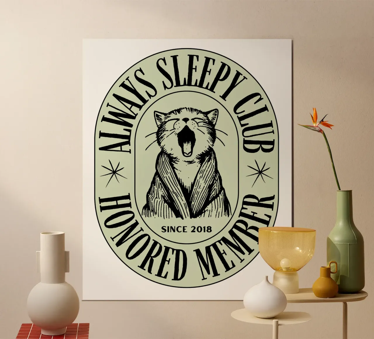 ALWAYS SLEEPY CLUB poster da Einfach Uebel