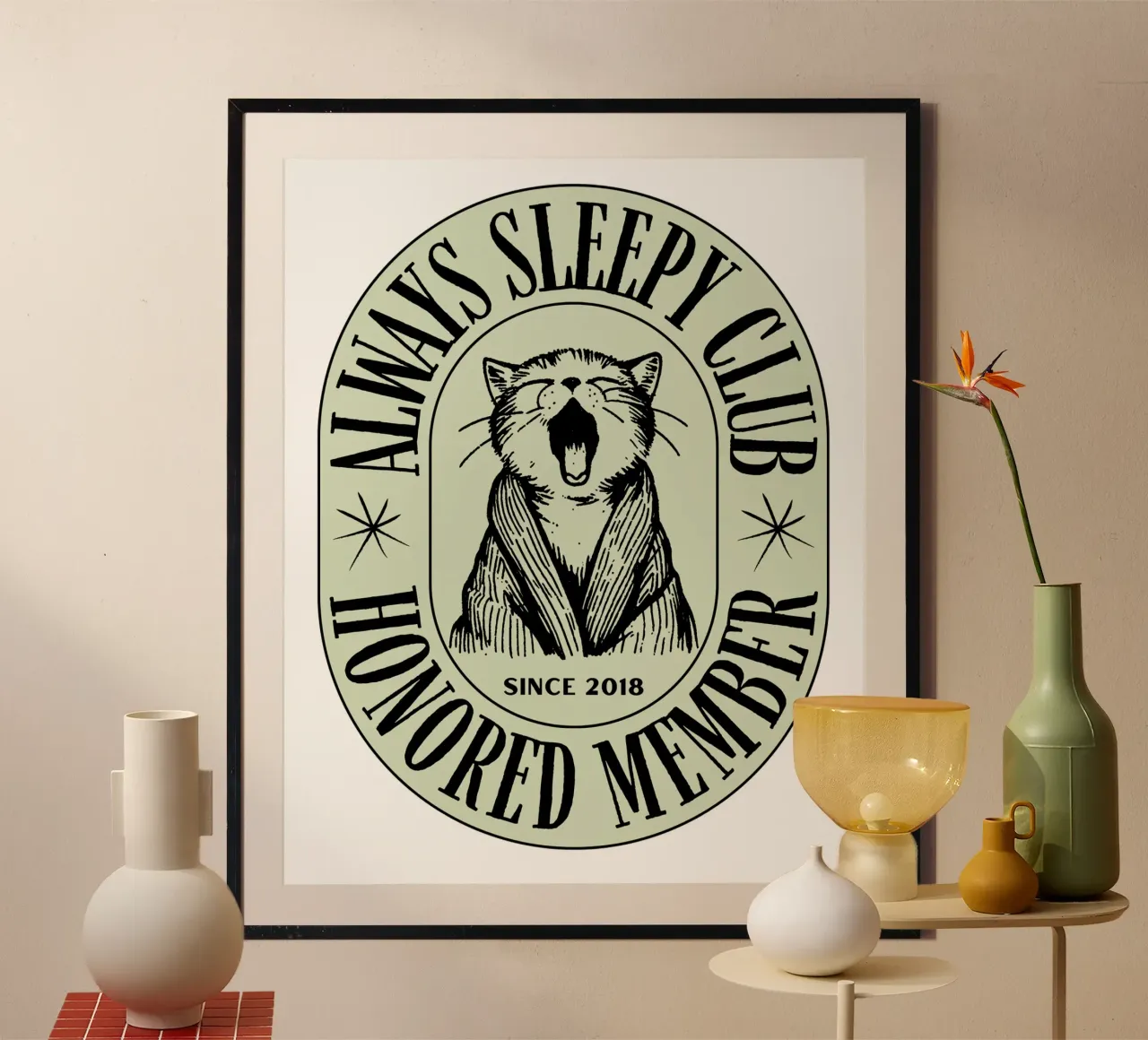 ALWAYS SLEEPY CLUB poster da Einfach Uebel