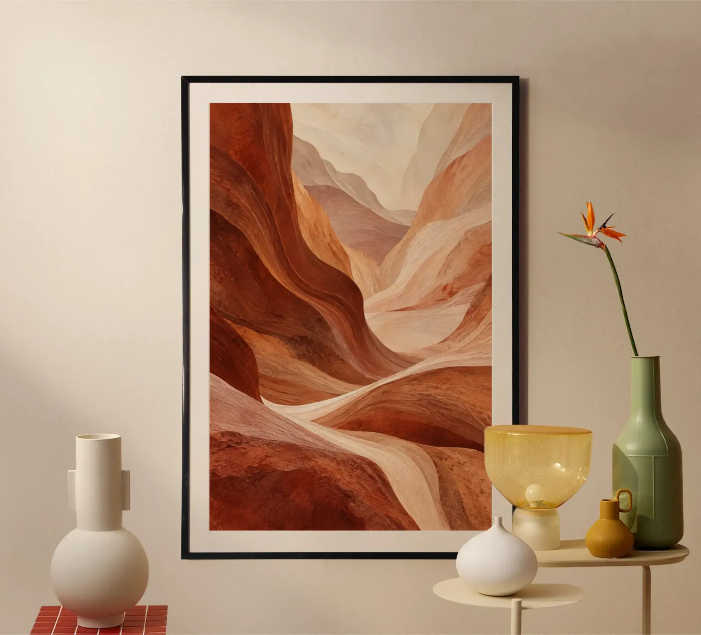 Rot Poster von Linsi