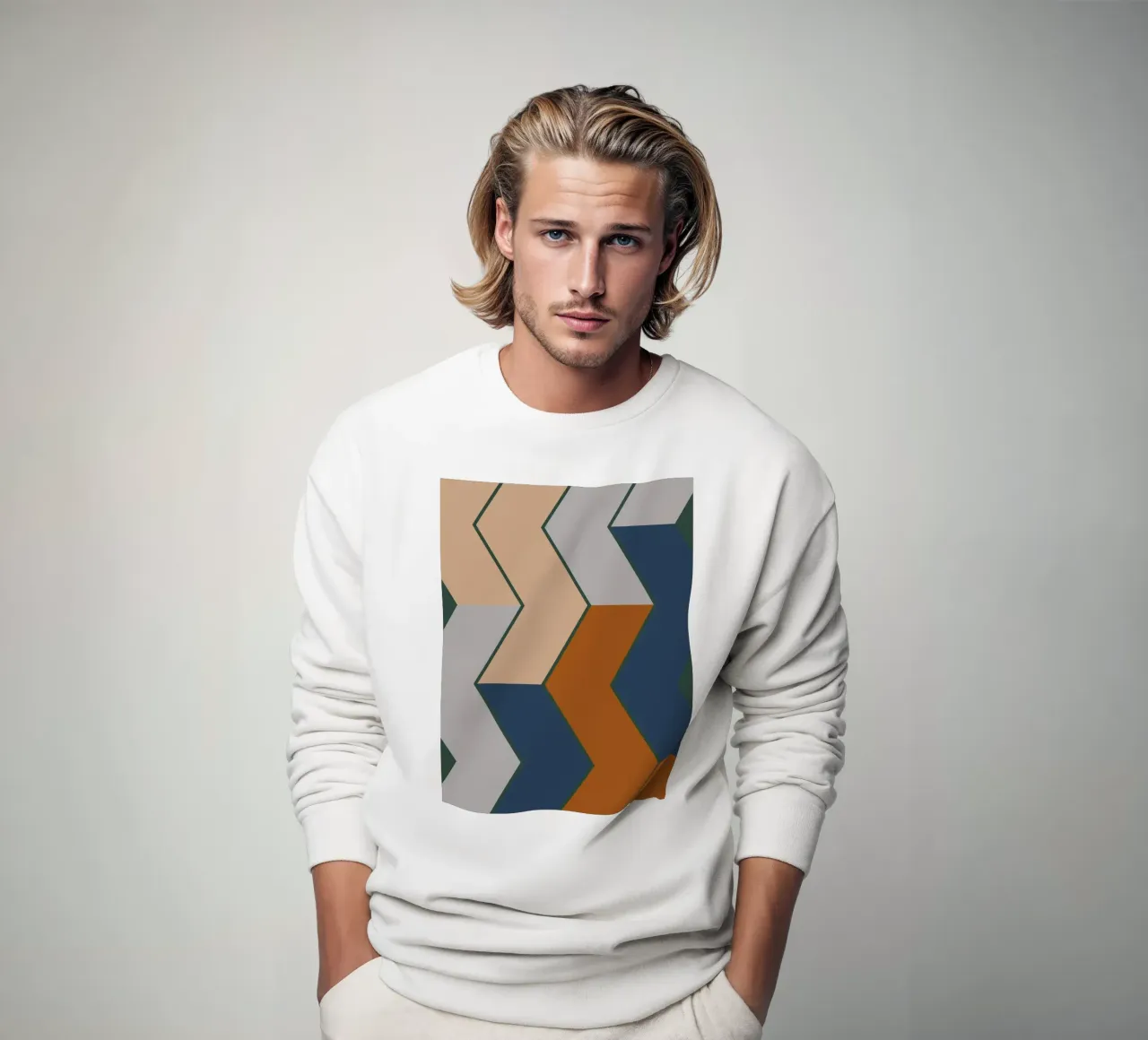 Moderno modello cromatico autunno-inverno felpa da KHouse Studio