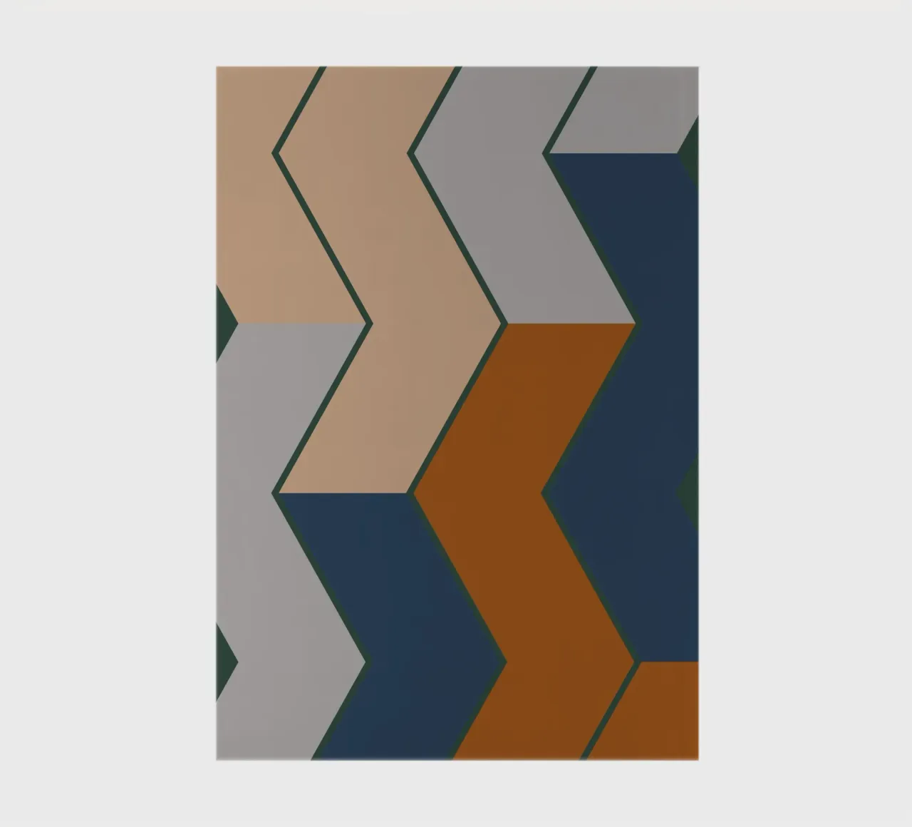 Modern Fall Winter Color Pattern notebook by KHouse Studio