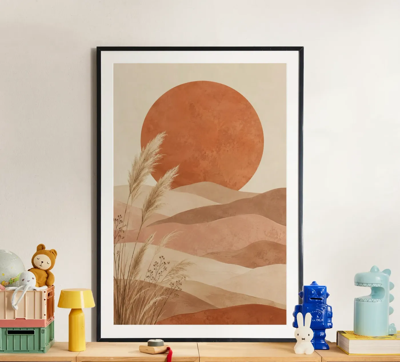 Boho sun poster van Linsi