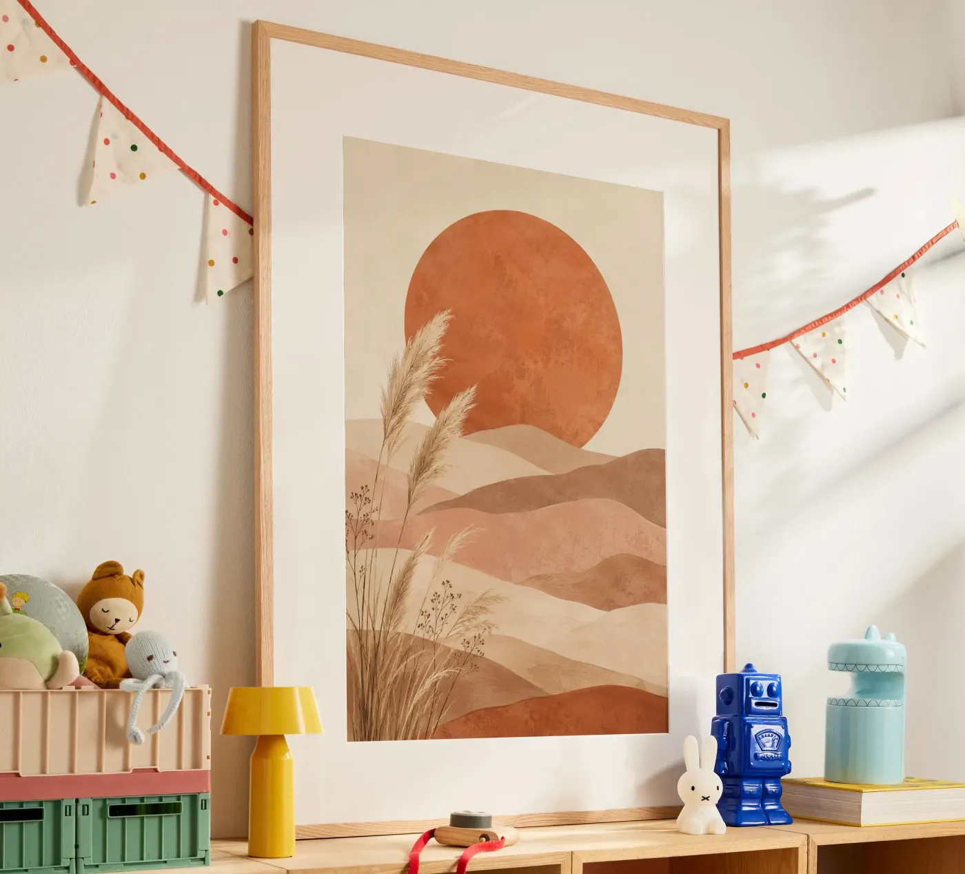 Boho sun poster van Linsi
