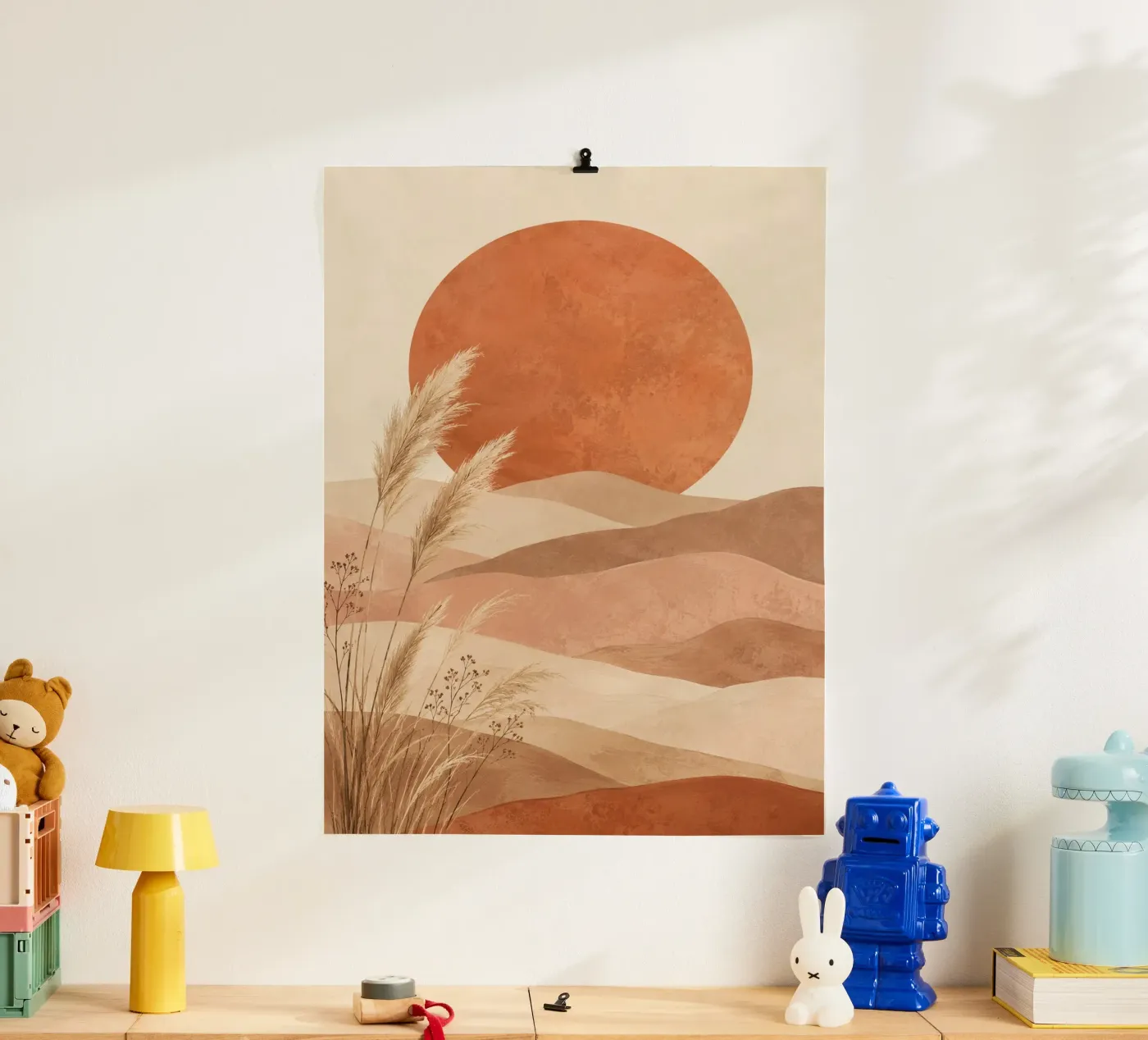 Boho sun poster van Linsi