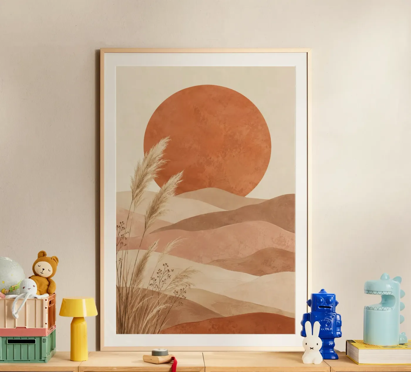 Boho sun poster van Linsi