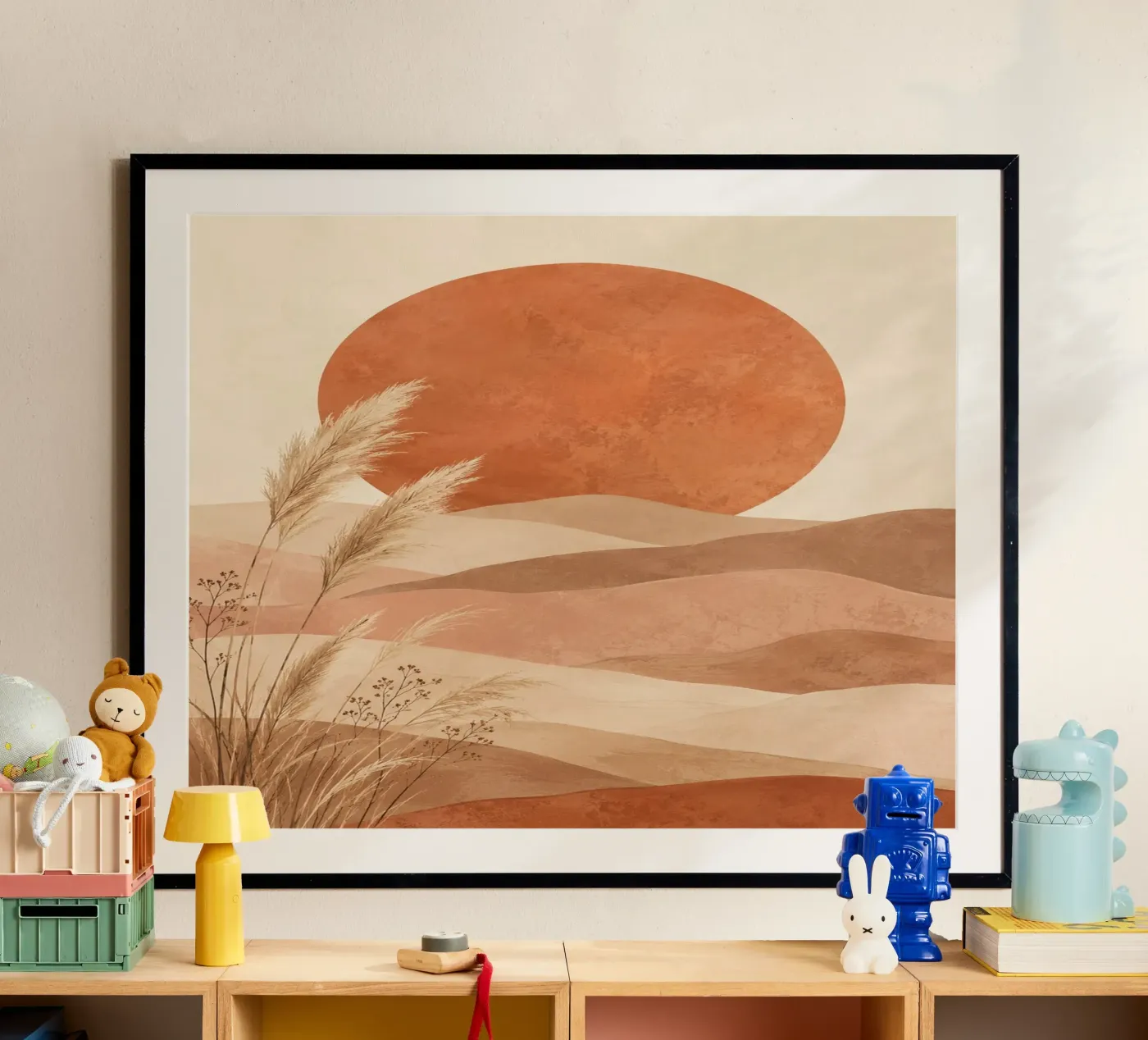 Boho sun poster van Linsi