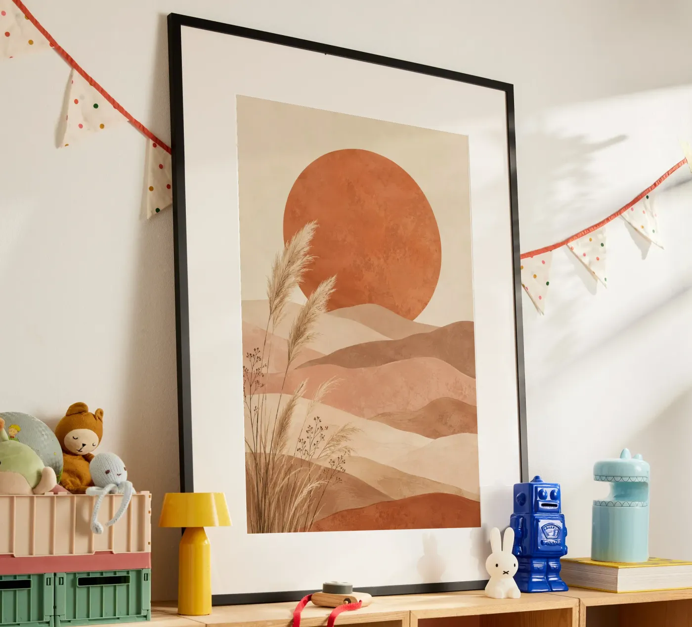 Boho sun poster van Linsi