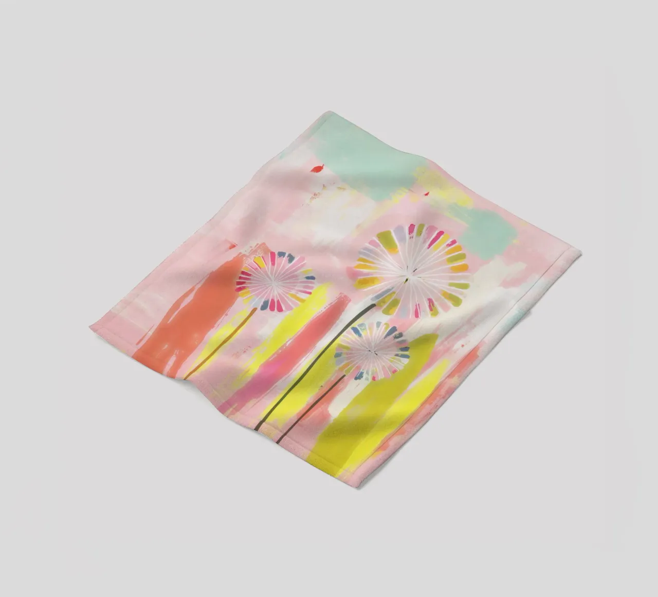 Tender Hues fleece blanket by Modern Muse
