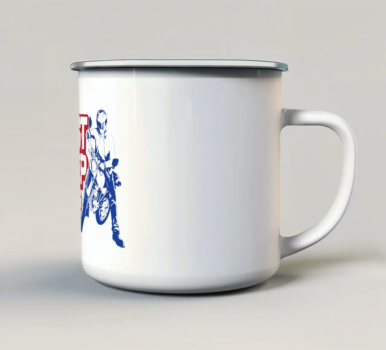 Continuate a cavalcare tazza in smalto da Gunawan Rb