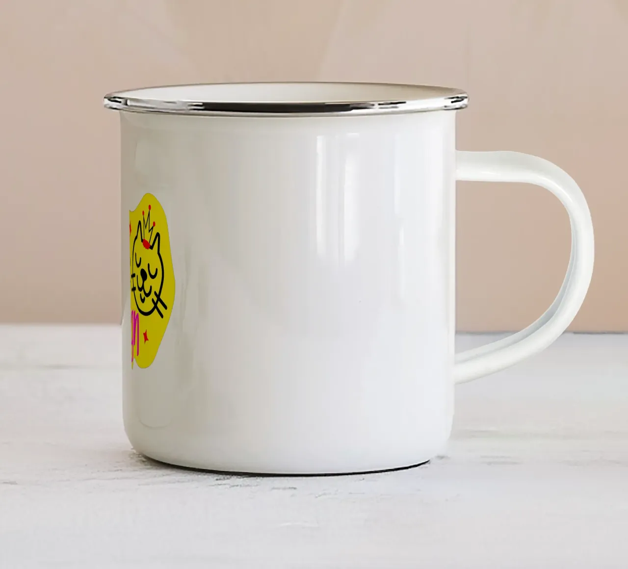 Cats reign tazza in smalto da happieeagle