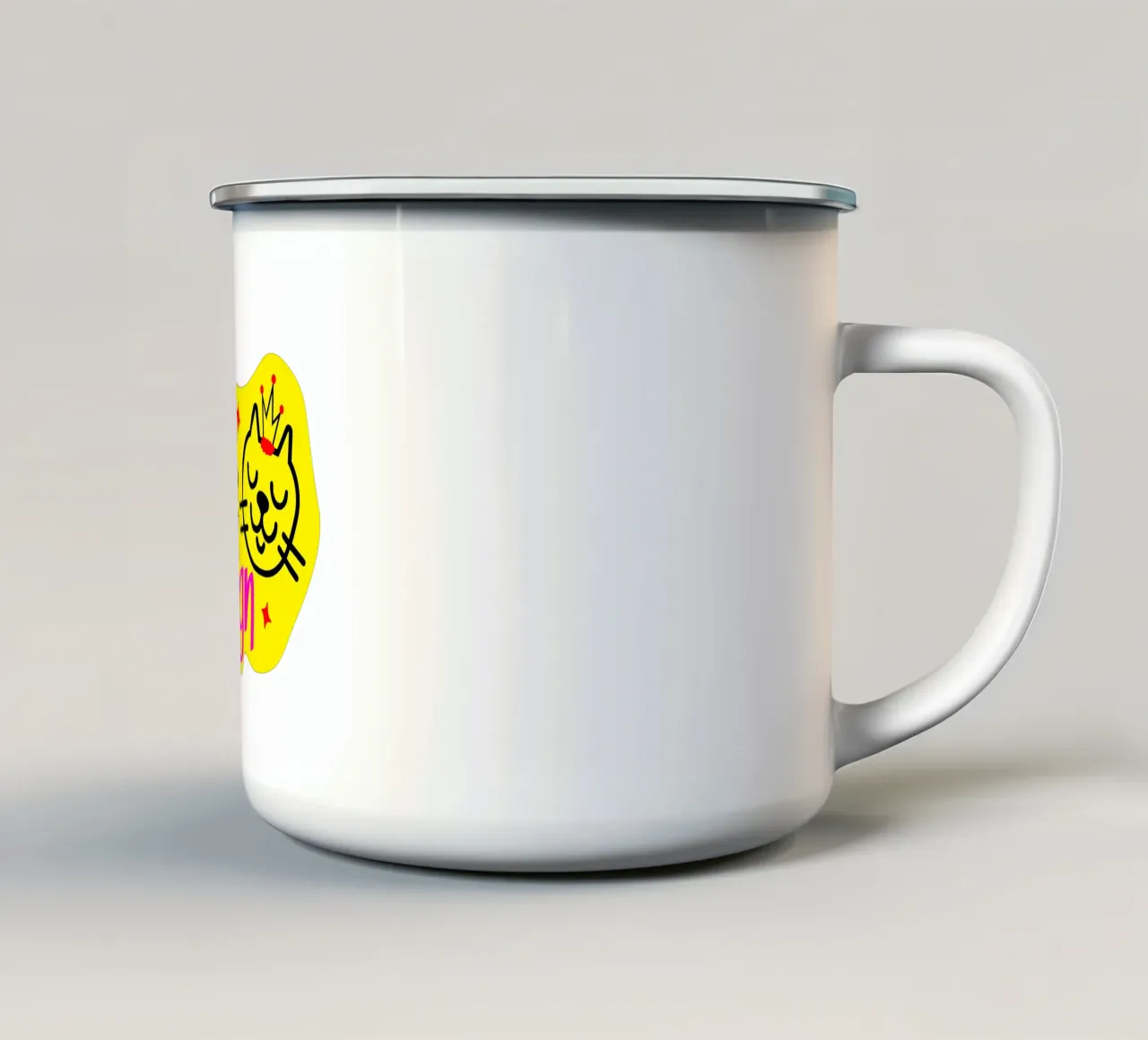 Cats reign tazza in smalto da happieeagle
