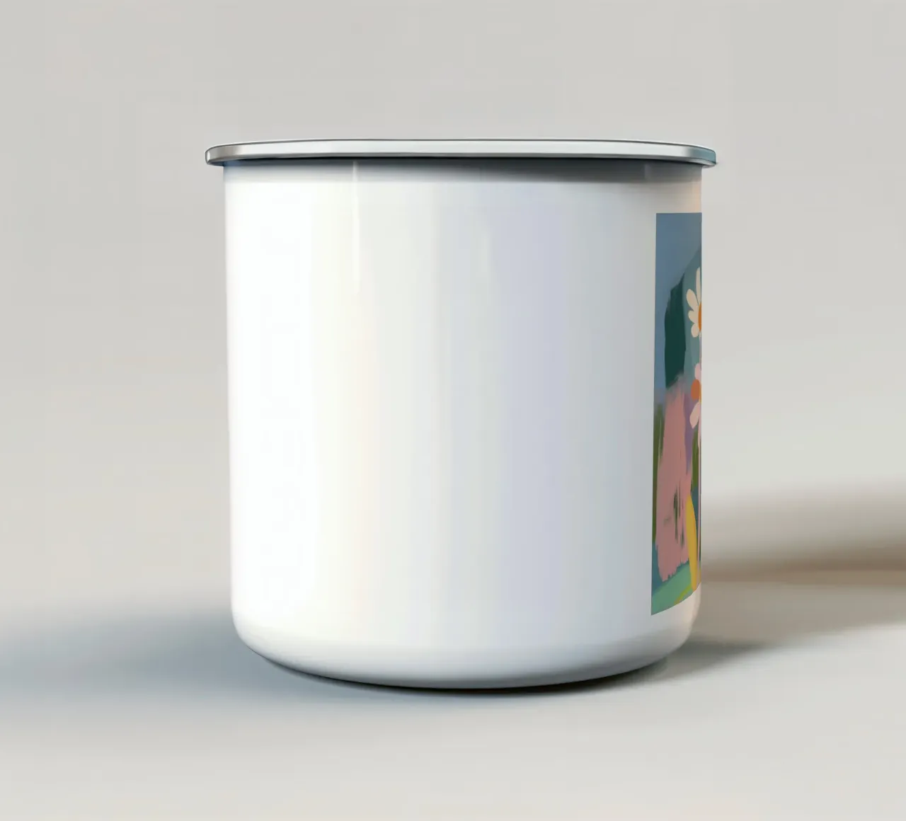 Margherite urbane tazza in smalto da Modern Muse