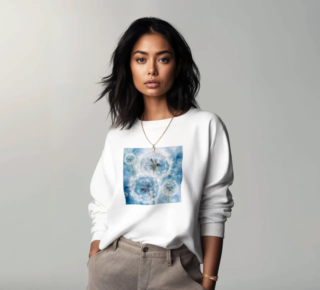 Soft Seeds in Flight sweatshirt by Modern Muse