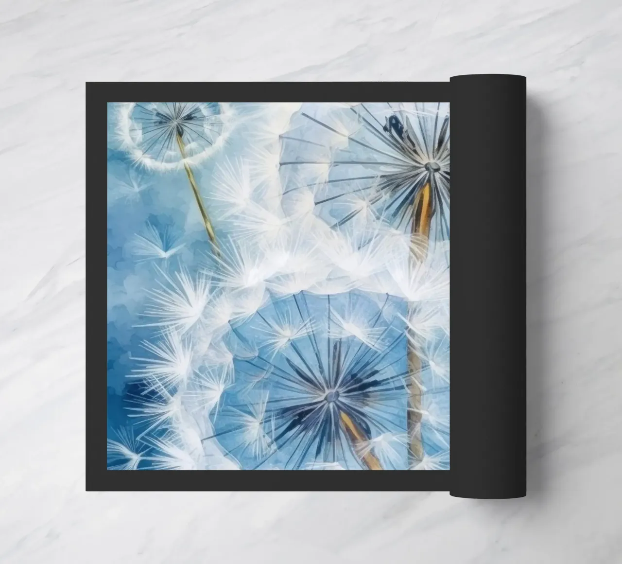 Soft Seeds in Flight doormat by Modern Muse