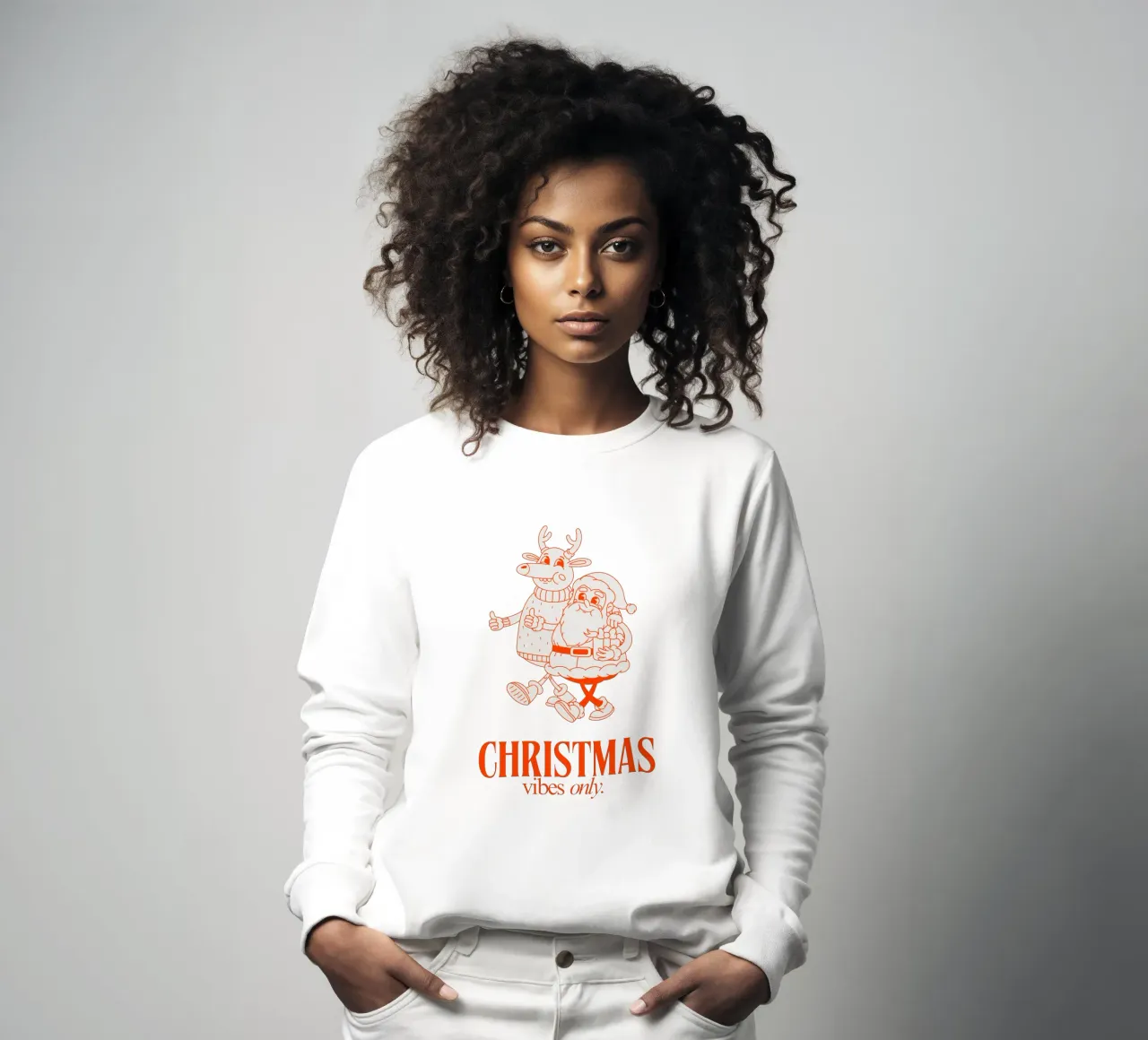 CHRISTMAS VIBES ONLY sweat de Einfach Uebel