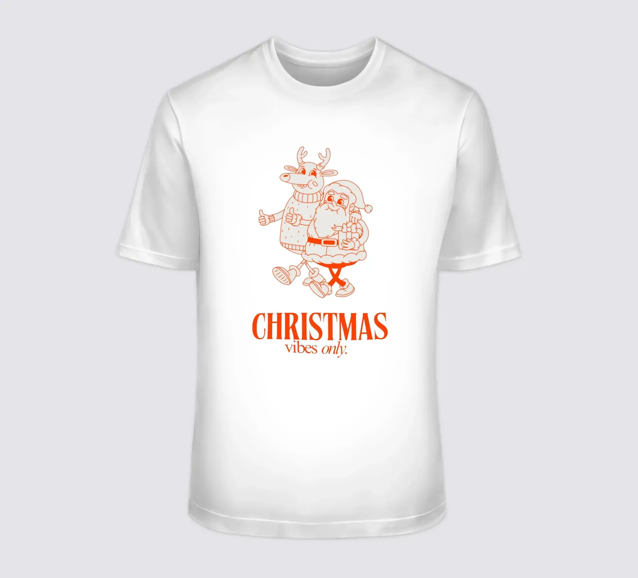 CHRISTMAS VIBES ONLY t-shirt da Einfach Uebel
