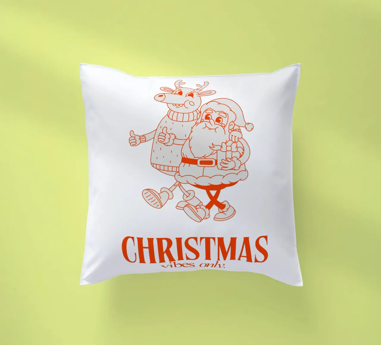 CHRISTMAS VIBES ONLY decorative cushion by Einfach Uebel