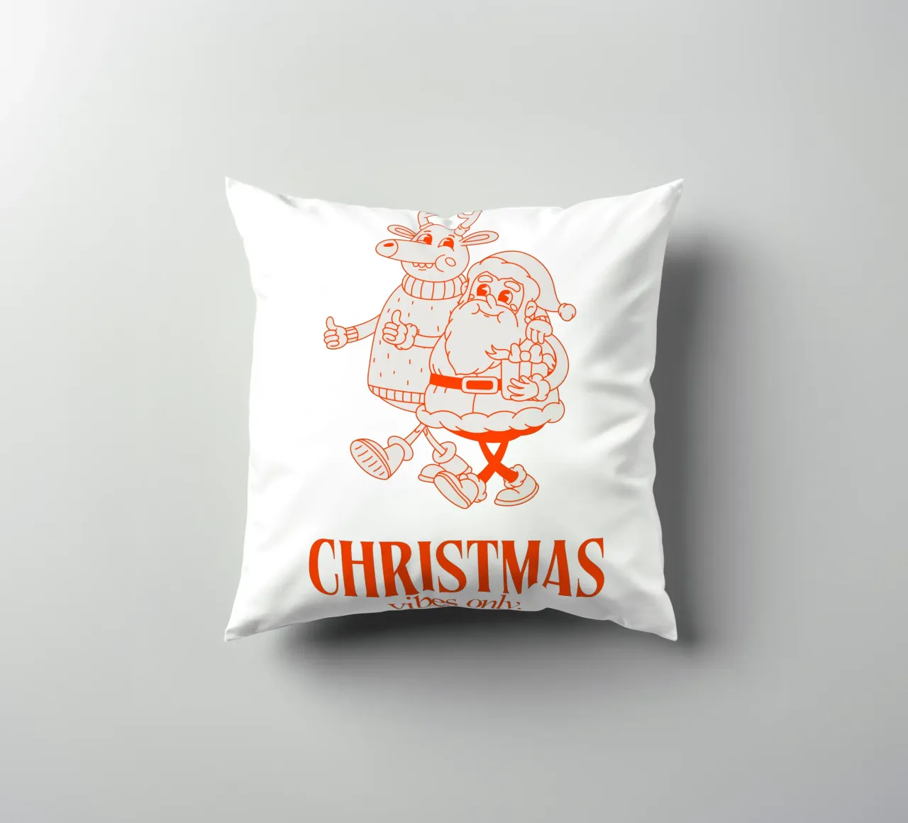 CHRISTMAS VIBES ONLY decorative cushion by Einfach Uebel