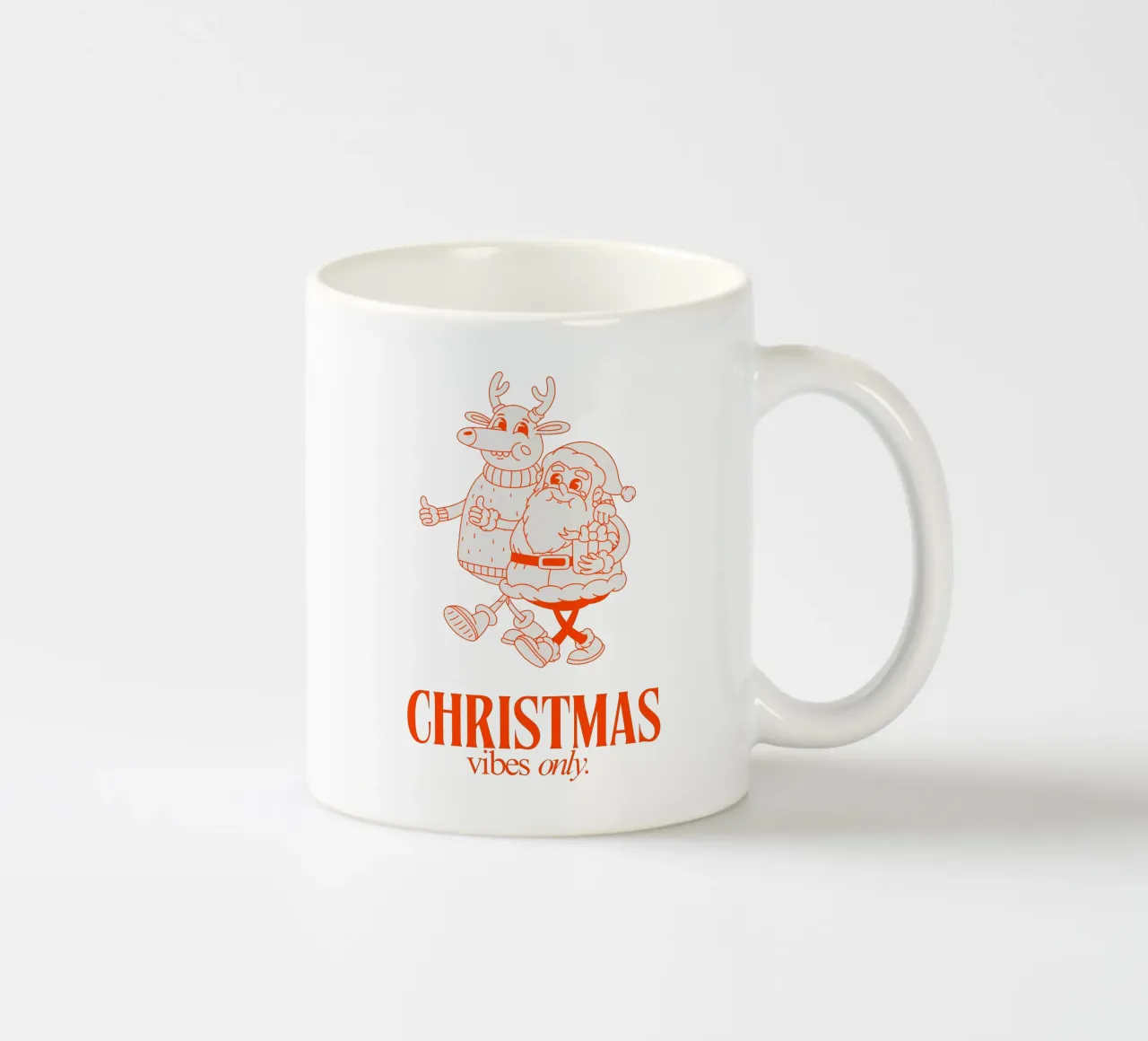 CHRISTMAS VIBES ONLY Keramik Tasse von Einfach Uebel