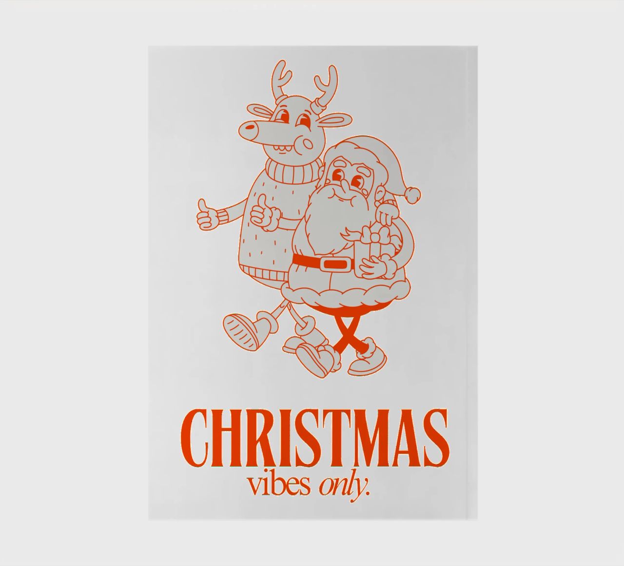 CHRISTMAS VIBES ONLY notebook by Einfach Uebel
