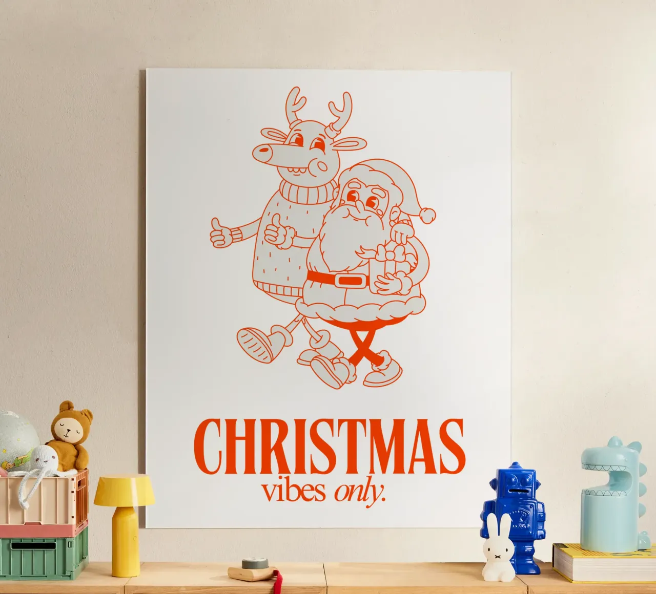 CHRISTMAS VIBES ONLY plexiglass da Einfach Uebel