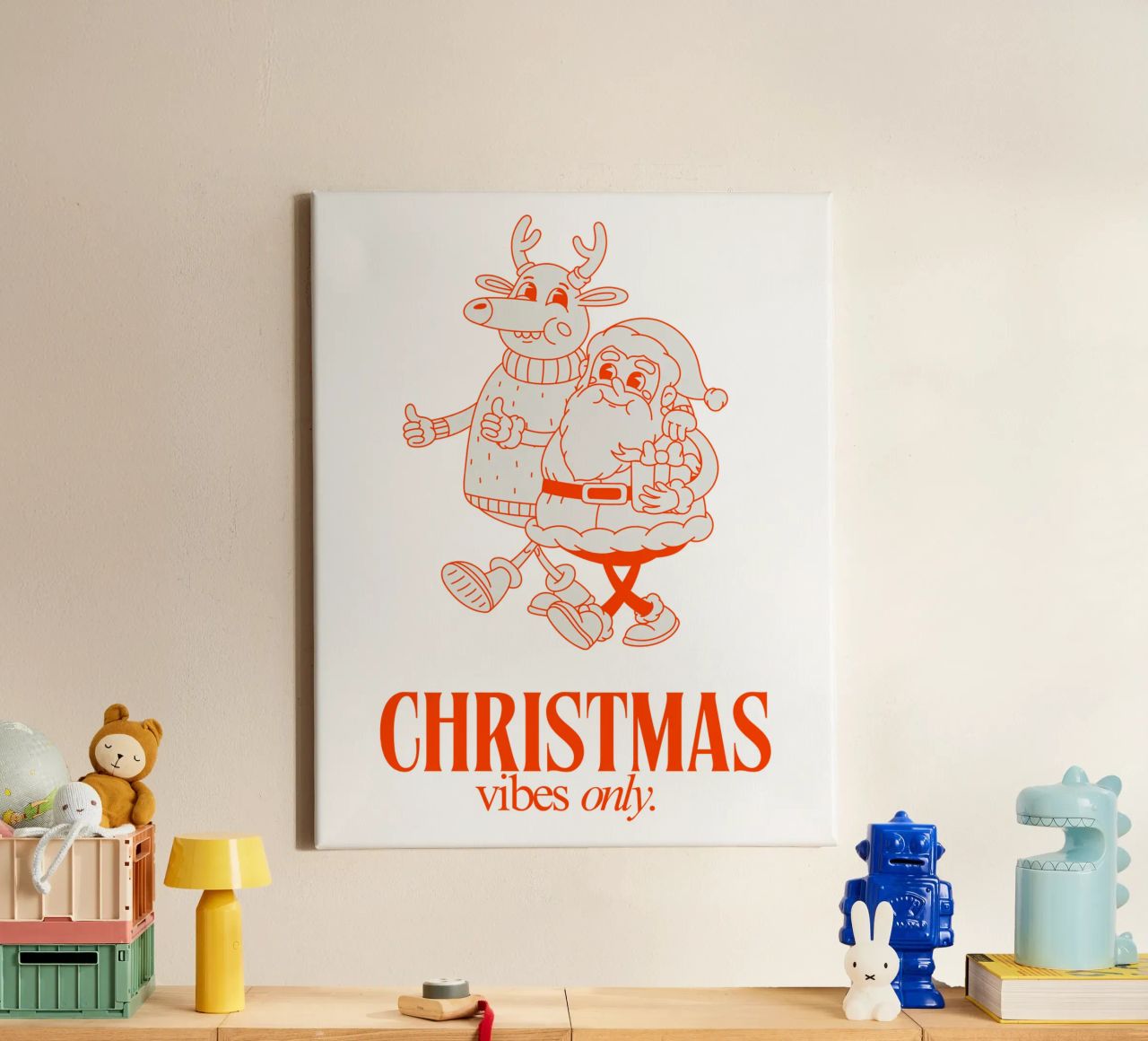 CHRISTMAS VIBES ONLY canvas by Einfach Uebel