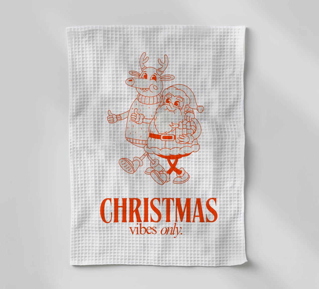 CHRISTMAS VIBES ONLY canovaccio da cucina da Einfach Uebel