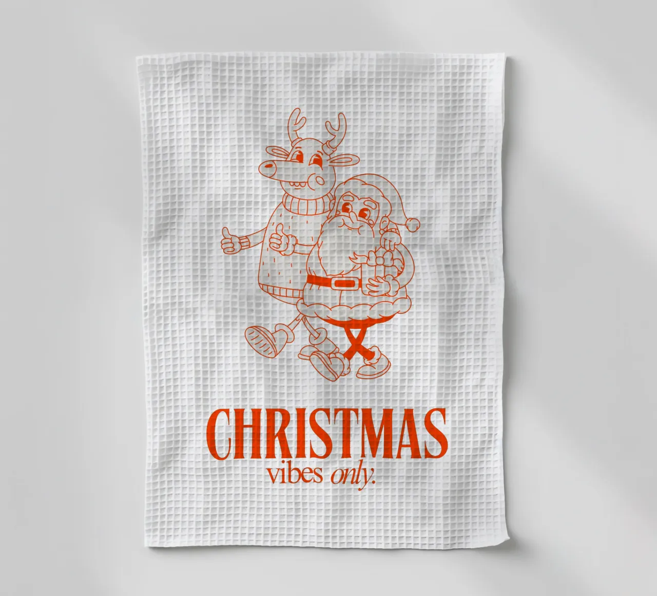 CHRISTMAS VIBES ONLY paño de cocina de Einfach Uebel