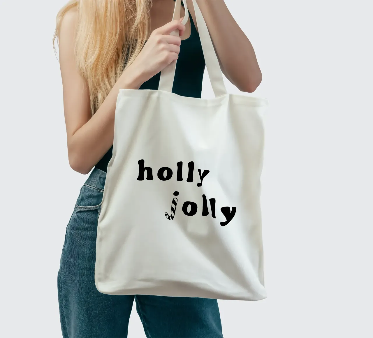 Holly Jolly tote bag by AleksandraAnna