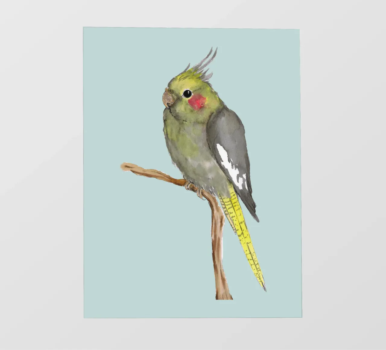 Cute cockatiel pvc cover by BwiseLizzy