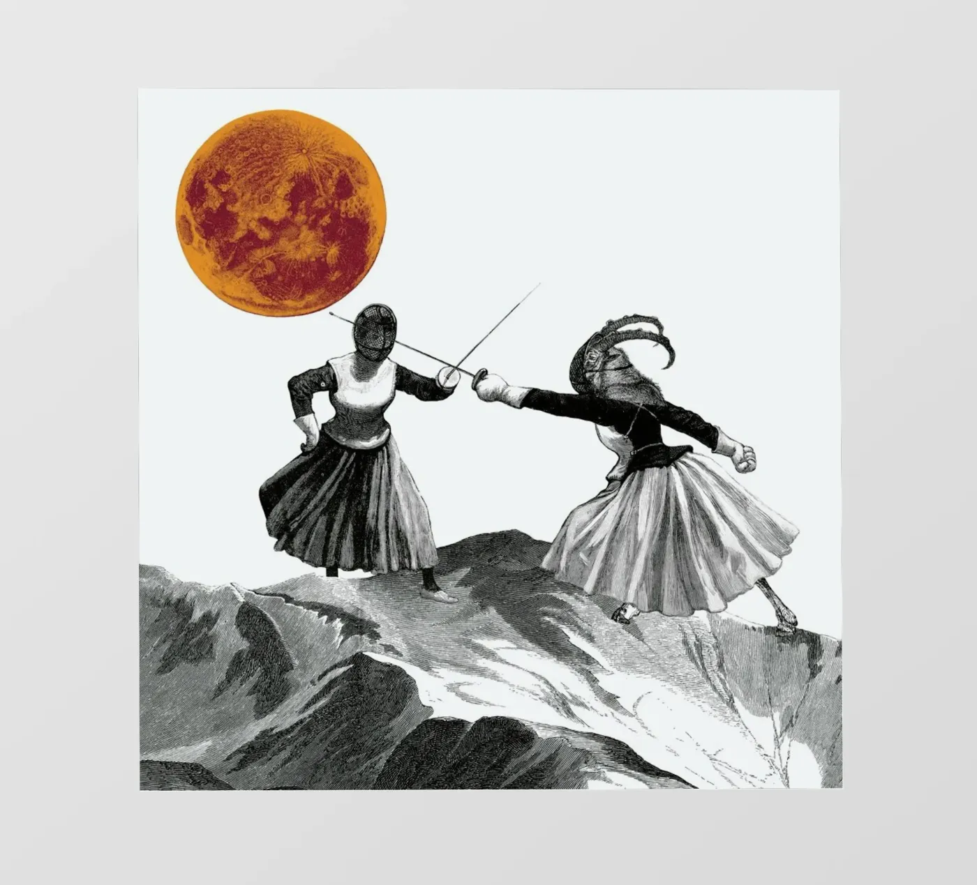 Moon Fencers pellicola backlit da The Gently Unfurling Sneak