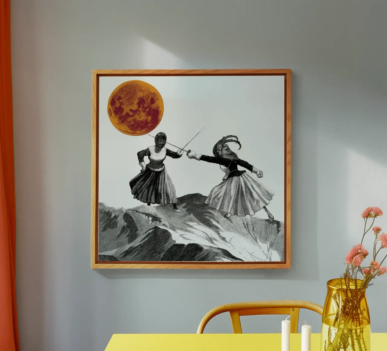 Moon Fencers plexiglass da The Gently Unfurling Sneak