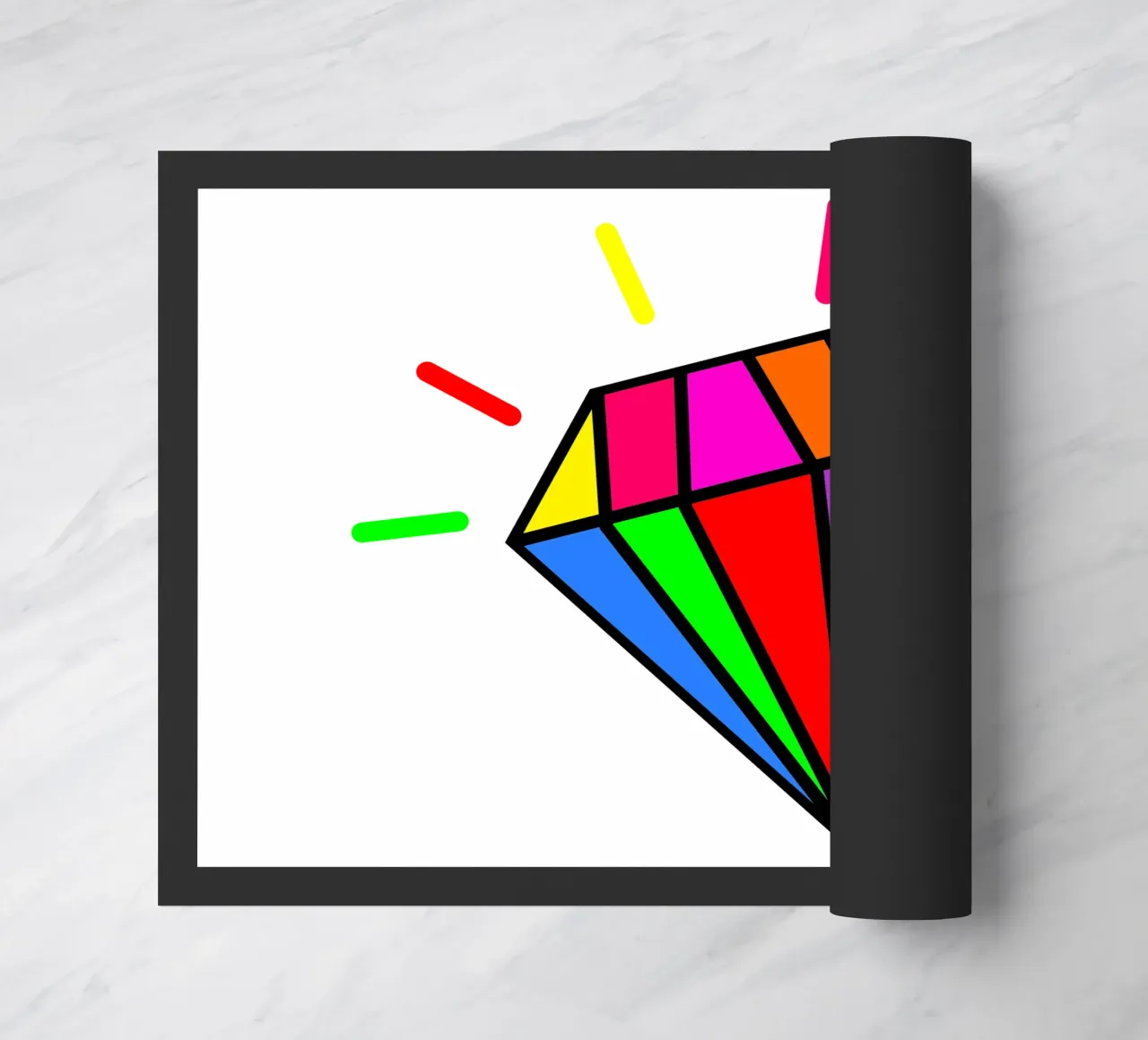Rainbow colorful diamond zerbino da happieeagle