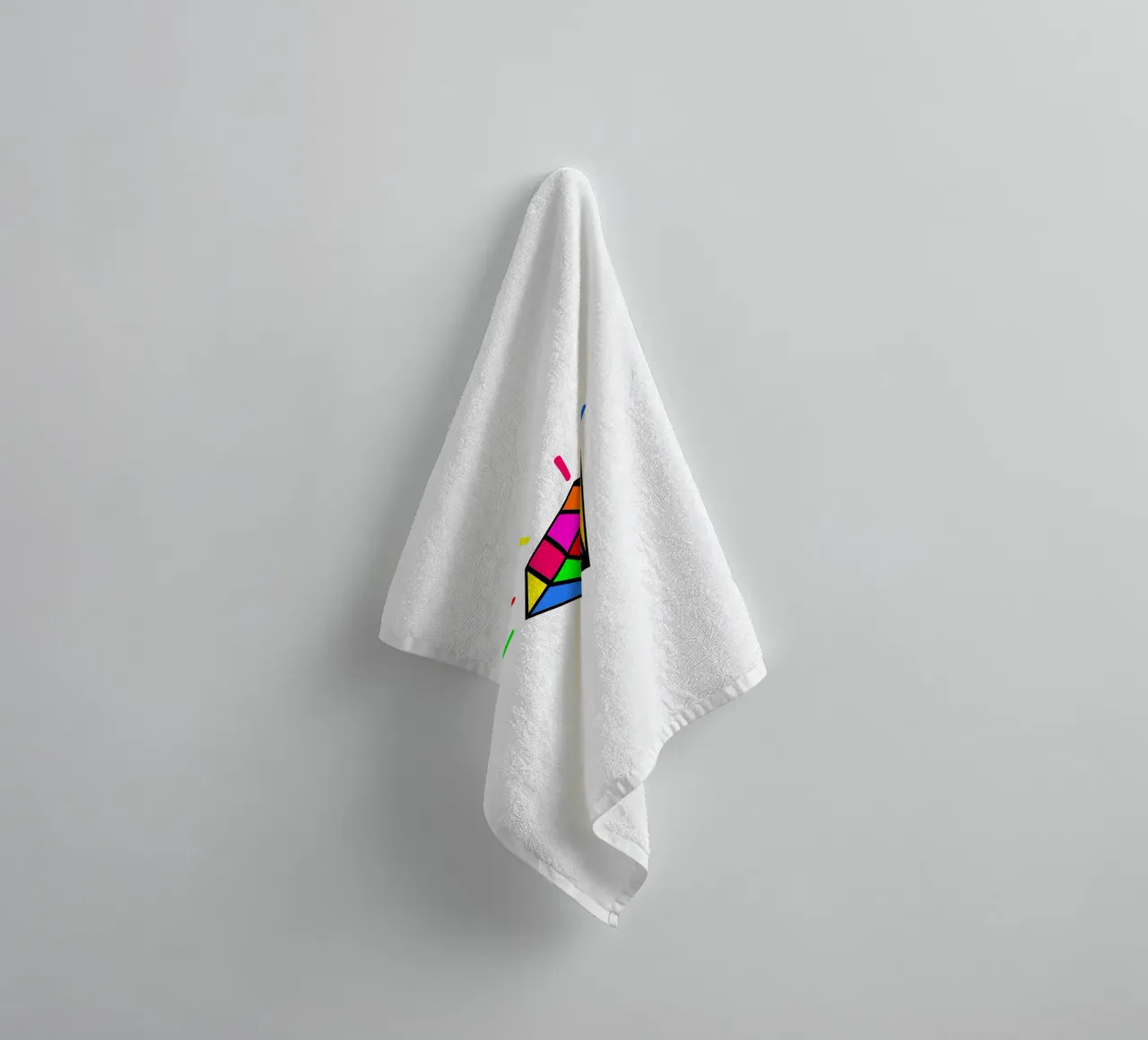 Rainbow colorful diamond asciugamano da bagno da happieeagle