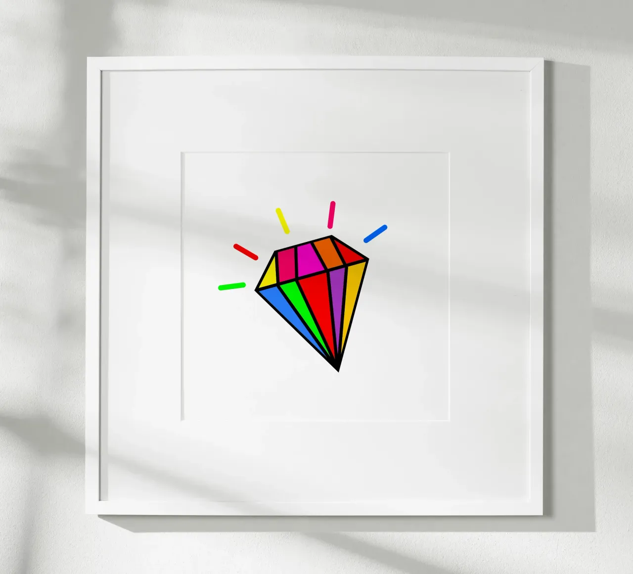 Rainbow colorful diamond carta hahnemühle da happieeagle