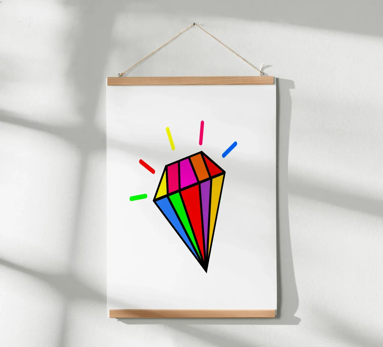 Rainbow colorful diamond carta hahnemühle da happieeagle