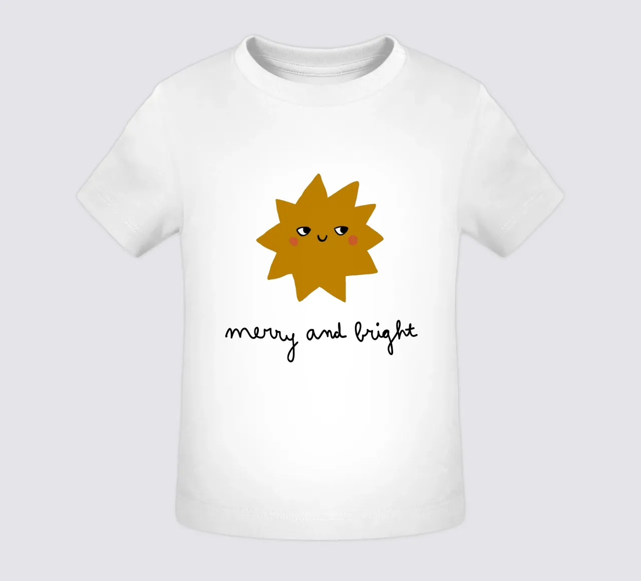 Merry and Bright baby t-shirt by AleksandraAnna