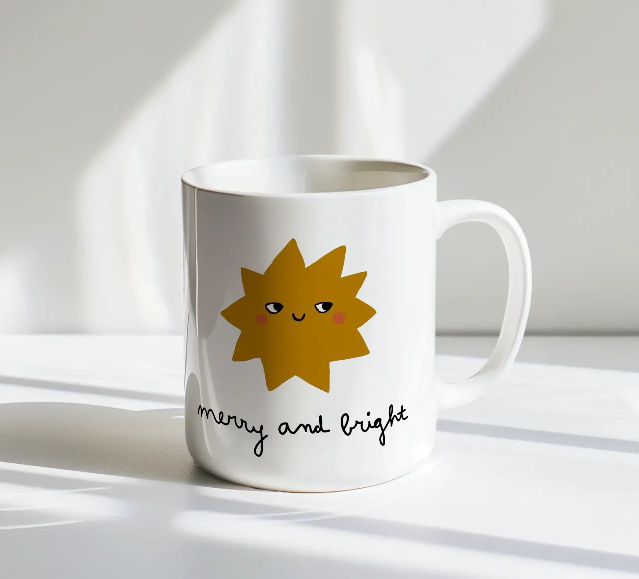 Merry and Bright tazza in ceramica da AleksandraAnna