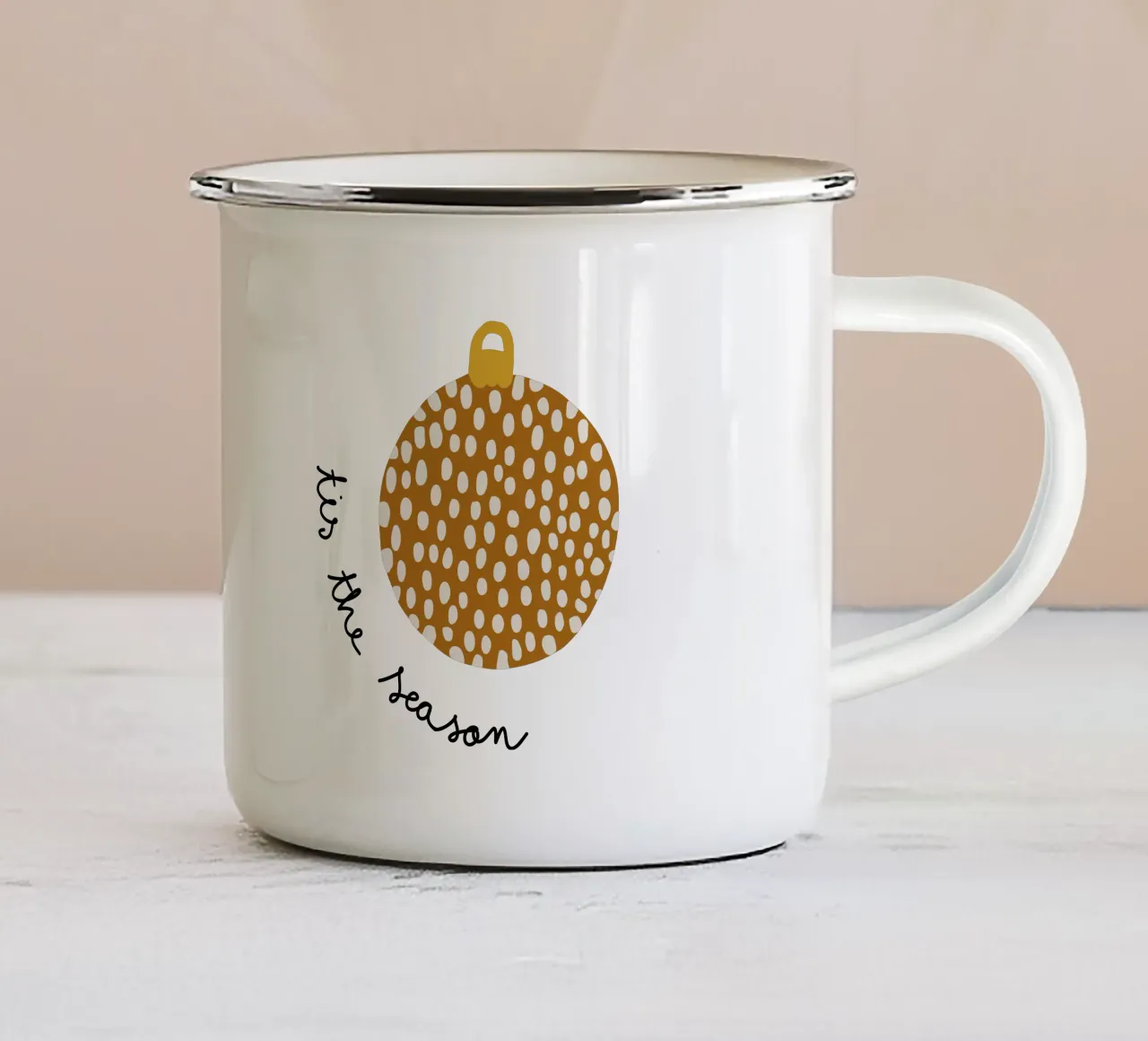 'tis the season tazza in smalto da AleksandraAnna