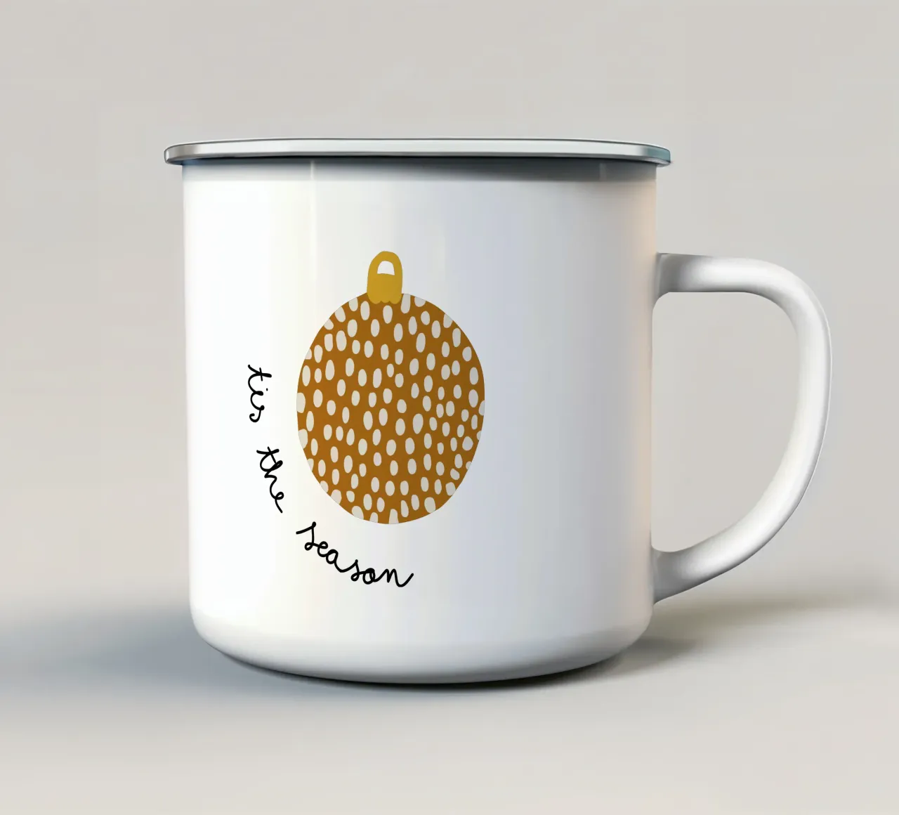 'tis the season tazza in smalto da AleksandraAnna